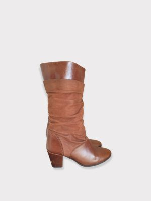 Bottes marrons en cuir